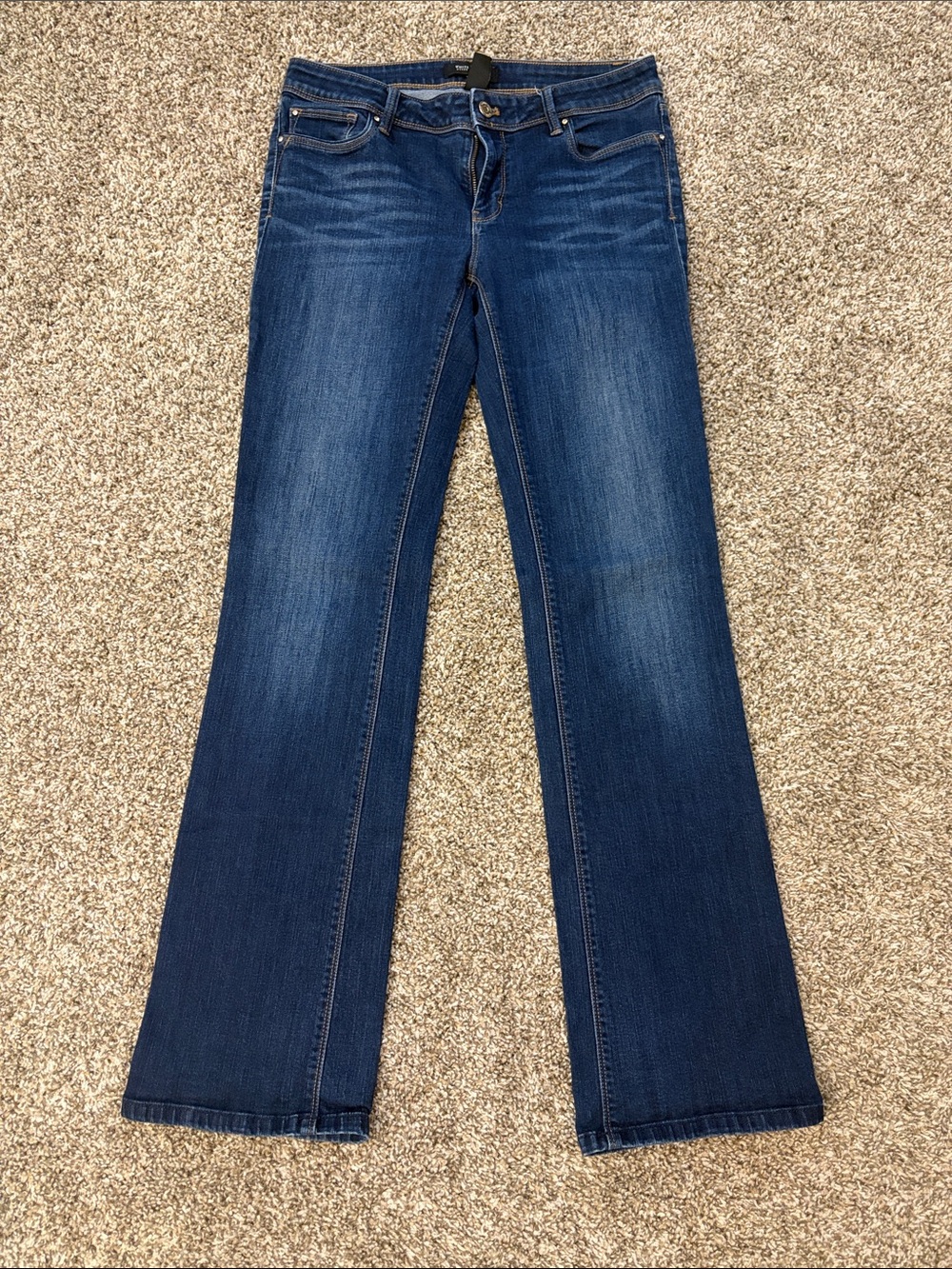 White House Black Market Women's Dark Blue Bootcut Jeans 6